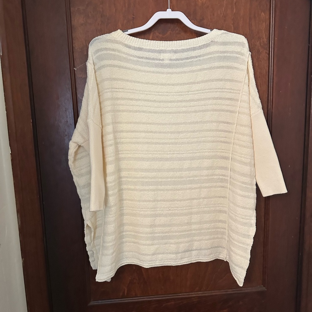 Anthropologie Pilcro Cream Oversized Tunic Sweater Size XS - Picture 4 of 6